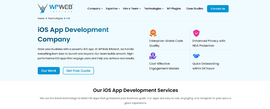 WPWeb Infotech IOS AUS