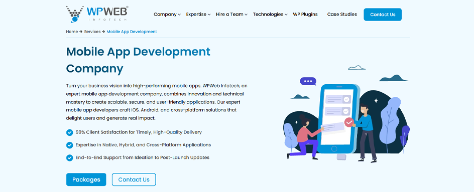 WPWeb Infotech Mobile UAE