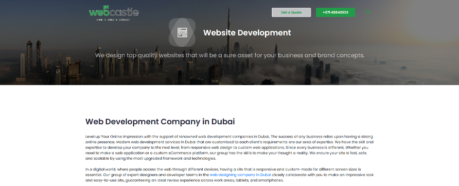 WebCastle Technologies LLC Web Dev UAE