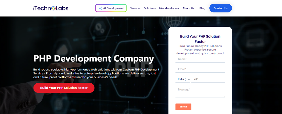 iTechnolabs Inc PHP dev