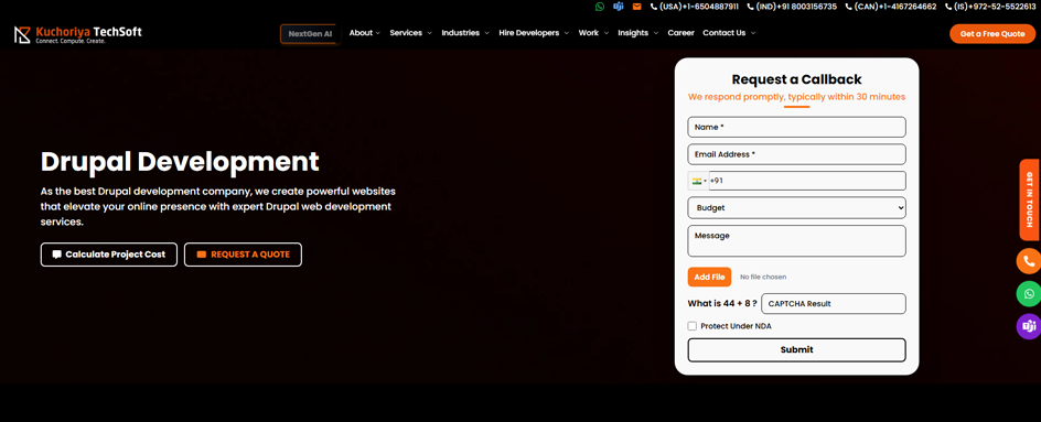 kuchoriyatechsoft Drupal Canada