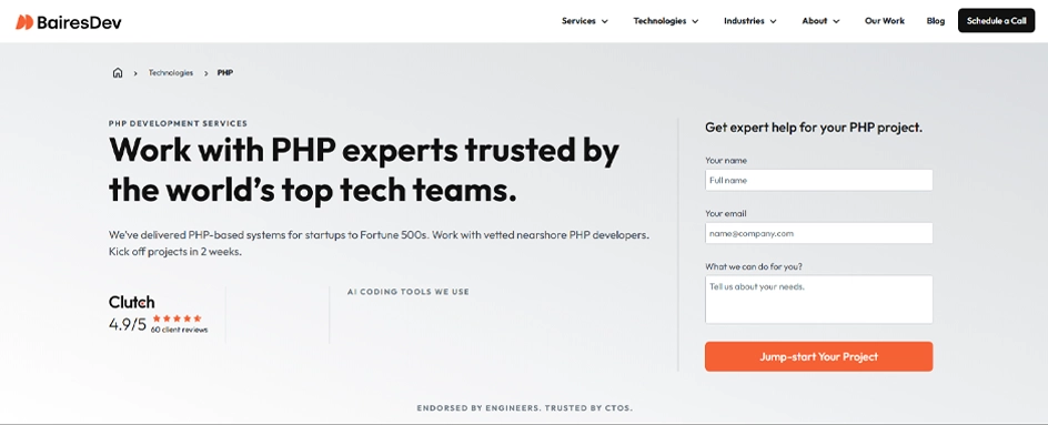BairesDev - PHP Development