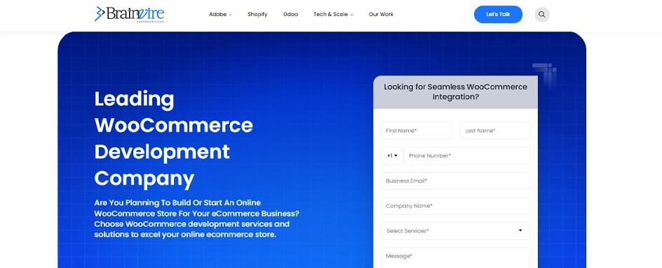 Brainvire - Woocommerce Development companies