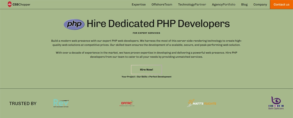 CSSChopper - PHP Development