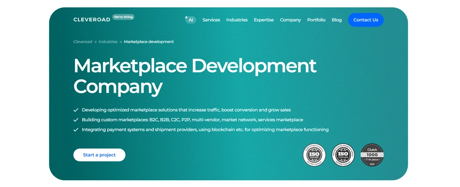 CleverRoad marketplace