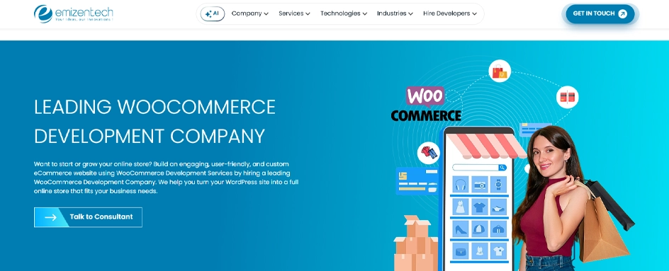 Emizentech - Woocommerce Development companies