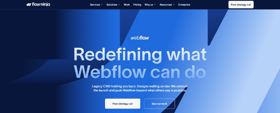 Flow Ninja Studio webflow