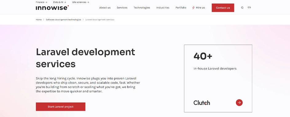 Innowise group - Laravel development