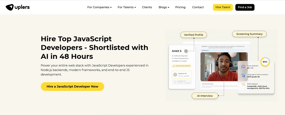 Uplers javascript