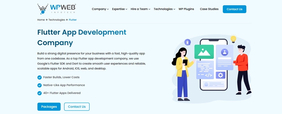 WPWeb Infotech - Flutter App Development