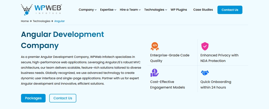 WPWeb Infotech Angular