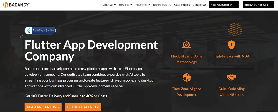 bacancy- Flutter App Development