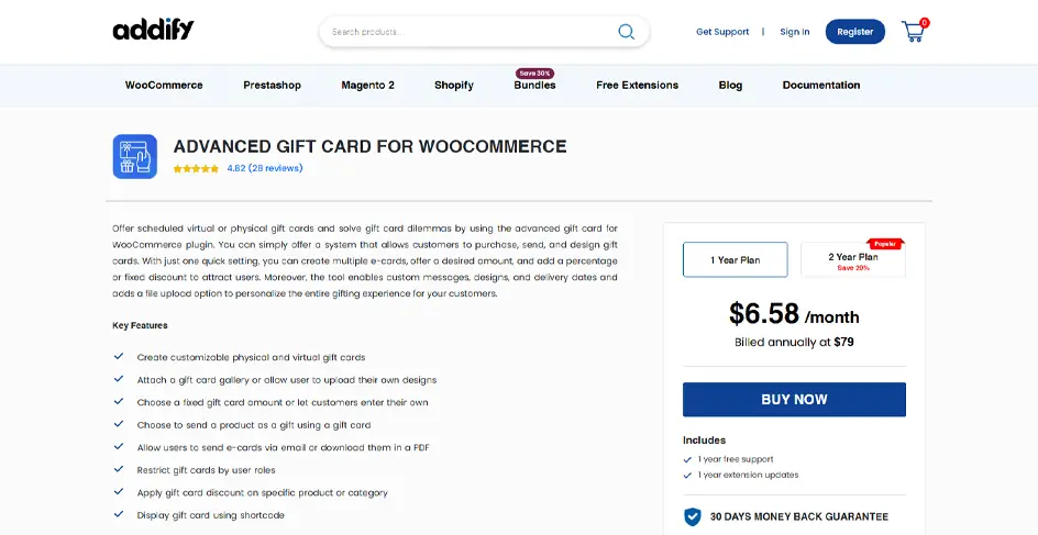 Gift Card for WooCommerce (Addify)