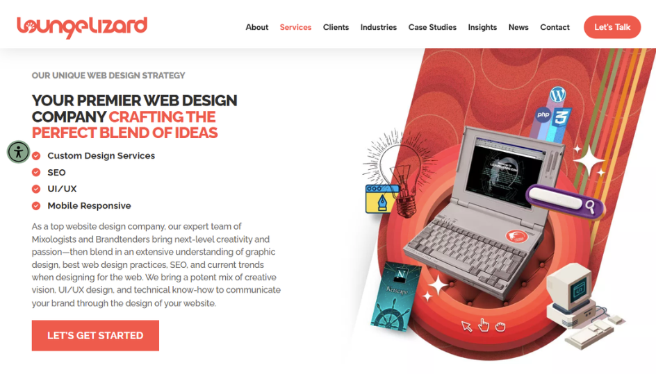 Lounge Lizard web designe
