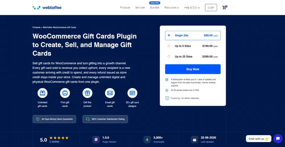 WooCommerce Gift Cards (WebToffee)