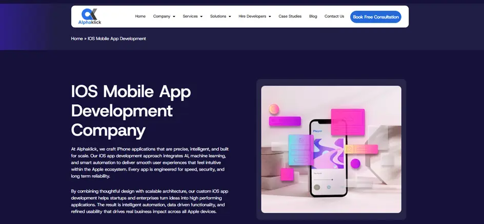 Alphaklick- iOS Development