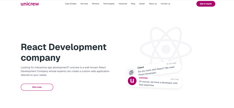 Unicrew - ReactJS UK