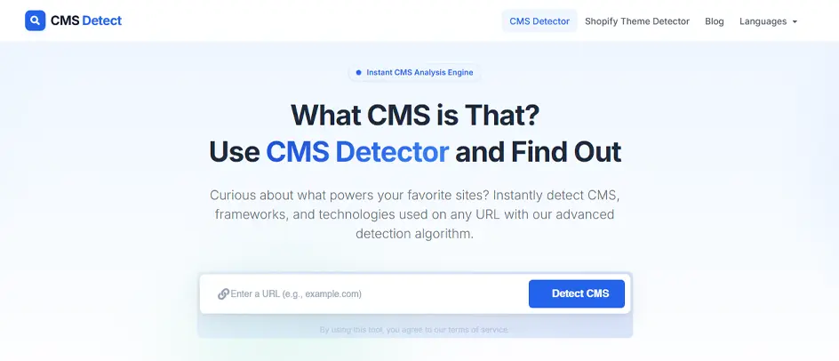 cms detect